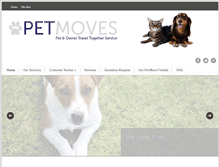 Tablet Screenshot of pet-moves.com
